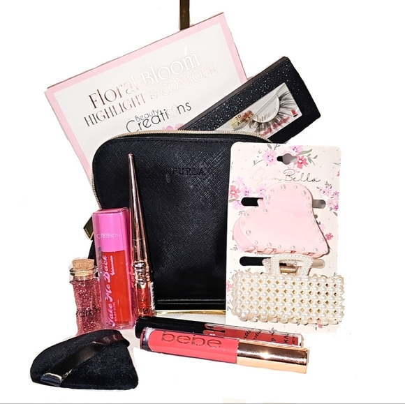 11PC Furla Cosmetic Makeup Bag - Picture 7 of 7